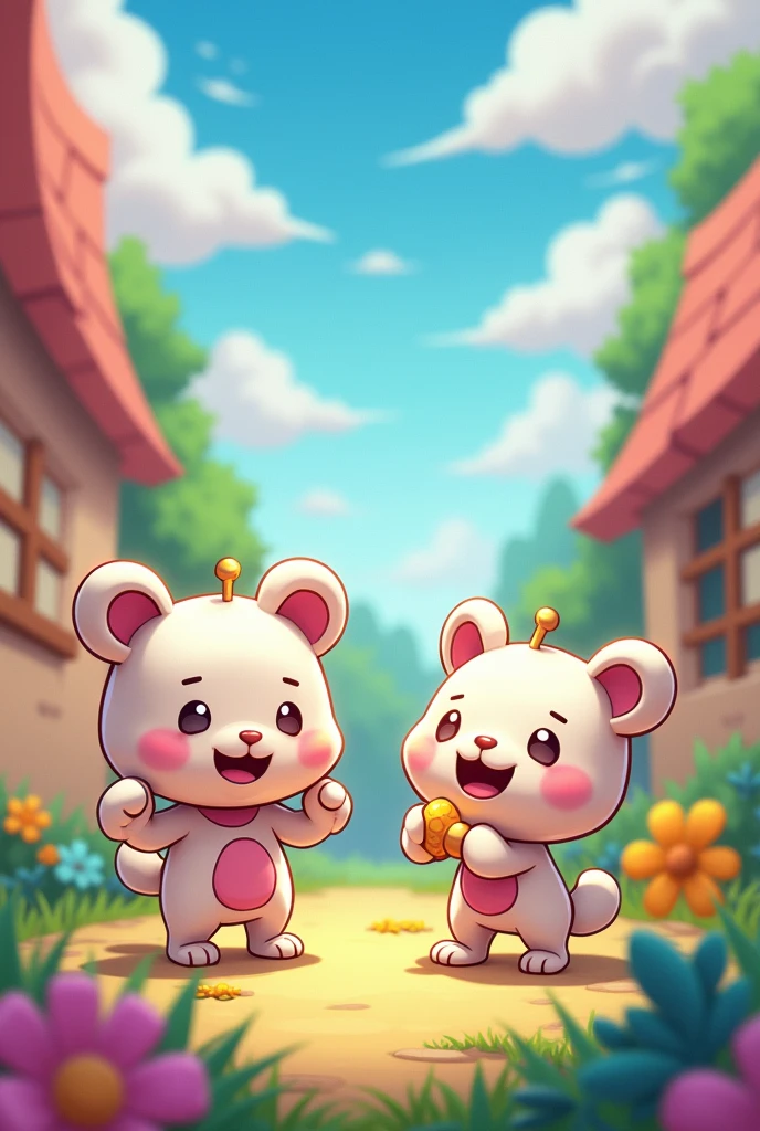 tics with cute characters