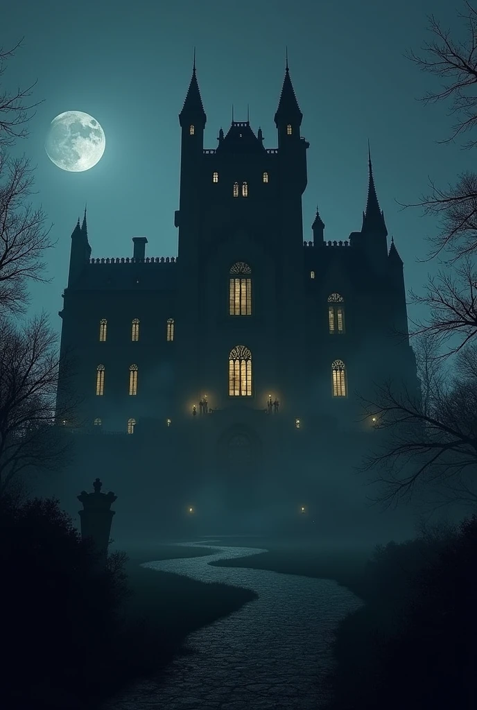 Batmans manor, night
