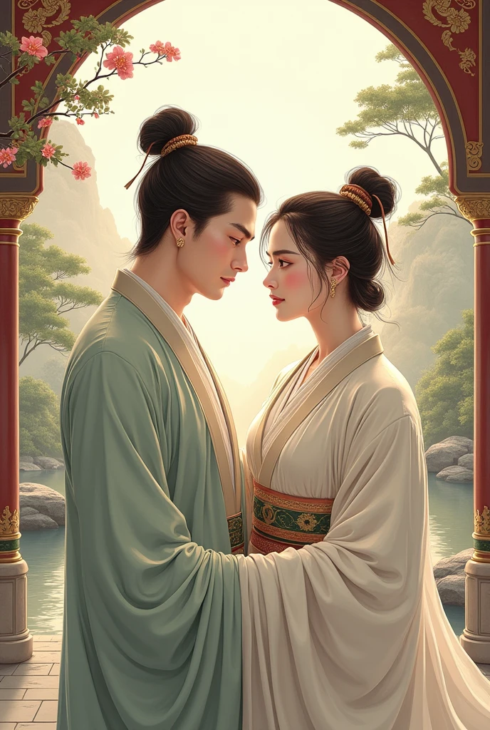Ancient style double male lead,Pure love,Handsome
