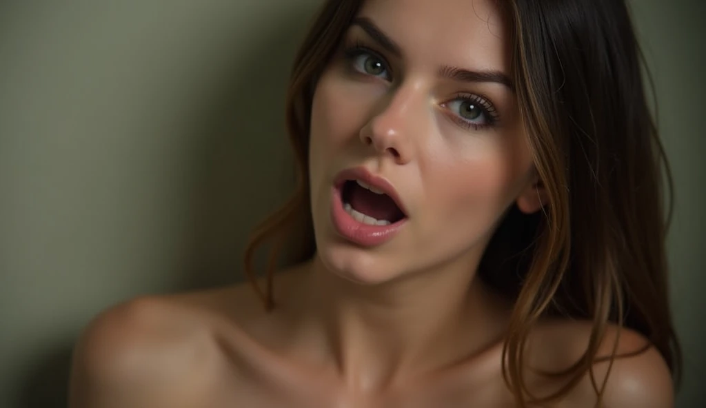 Cum in naked girls mouth