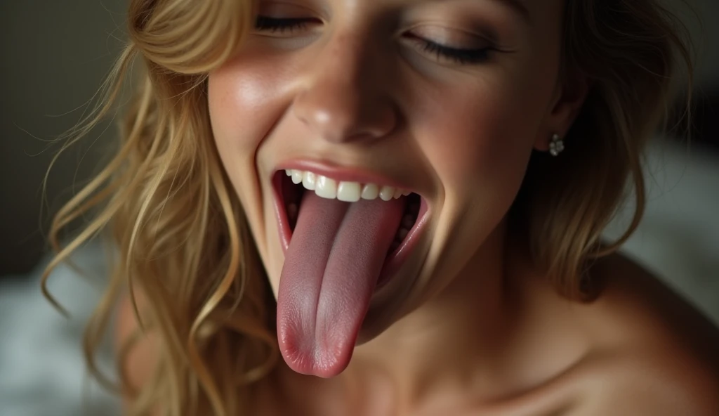 Cum in naked girls mouth