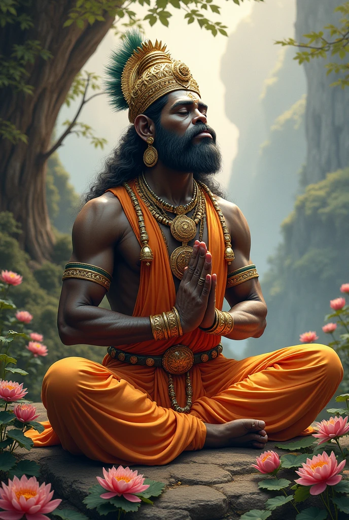 A lord Hanuman is maditesan ram ram ram ram