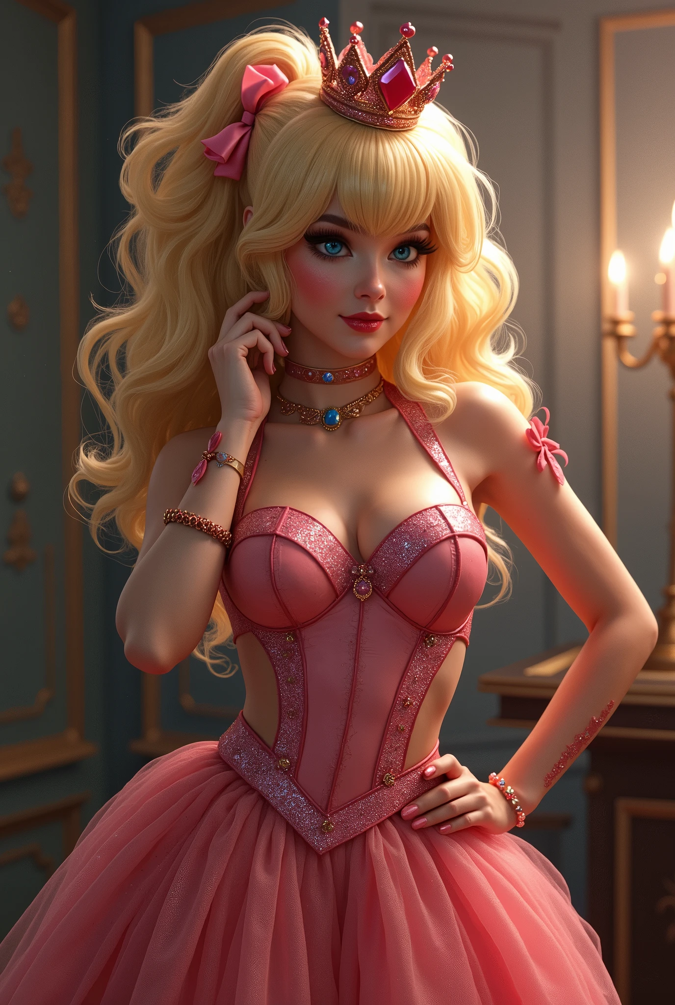 Rule 34 Princess peach as a dominatrix spits on your face while she is taking your money and being payed to be pretty and foot worshipped