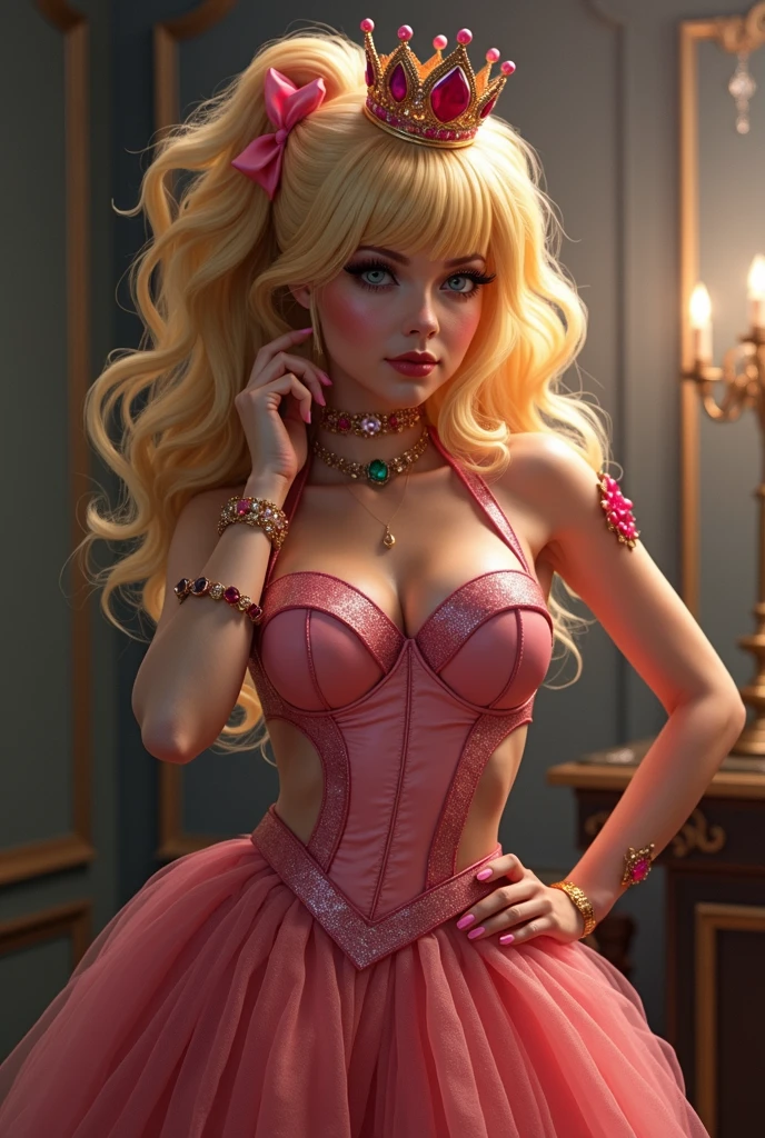 Rule 34 Princess peach as a dominatrix spits on your face while she is taking your money and being payed to be pretty and foot worshipped