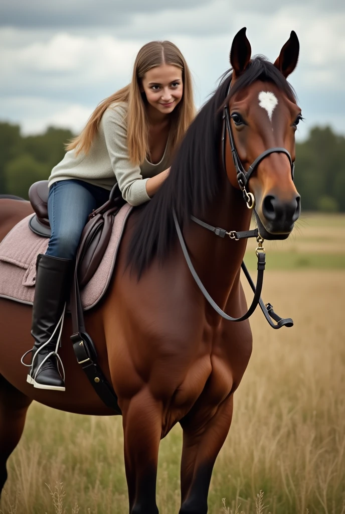 A girl fuck by horse