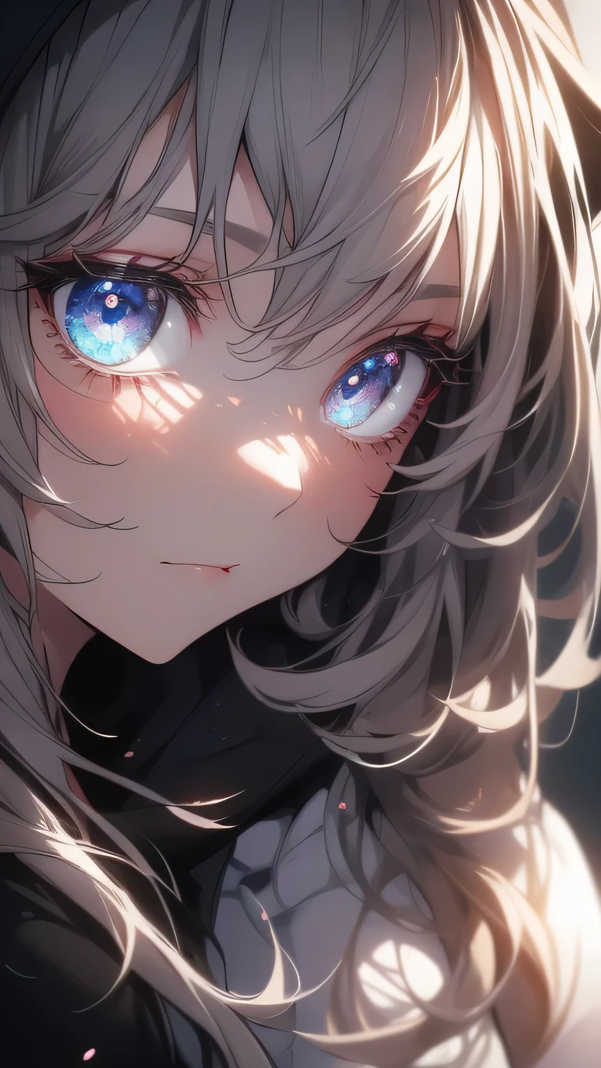 ((8k resolution))、((Highest quality))、((masterpiece))、((Very detailed))((((dramatic))), (((Rough feeling))), (((intense)))Focus on the face, cutegirl,cat girl, Hoodie