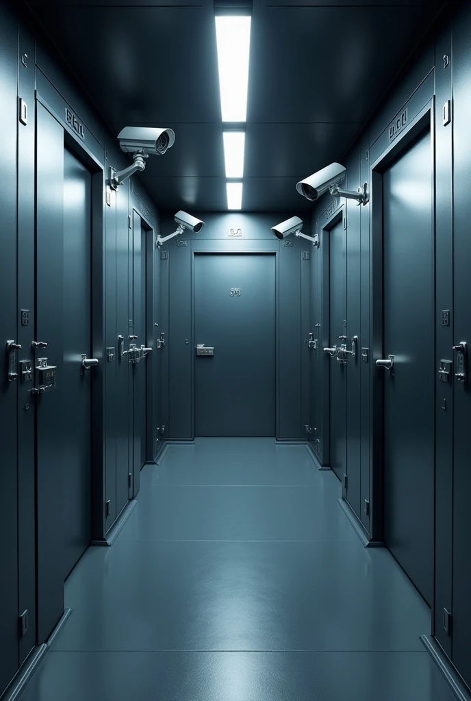 A room with strong security measures, equipped with security cameras。
Super reassuring