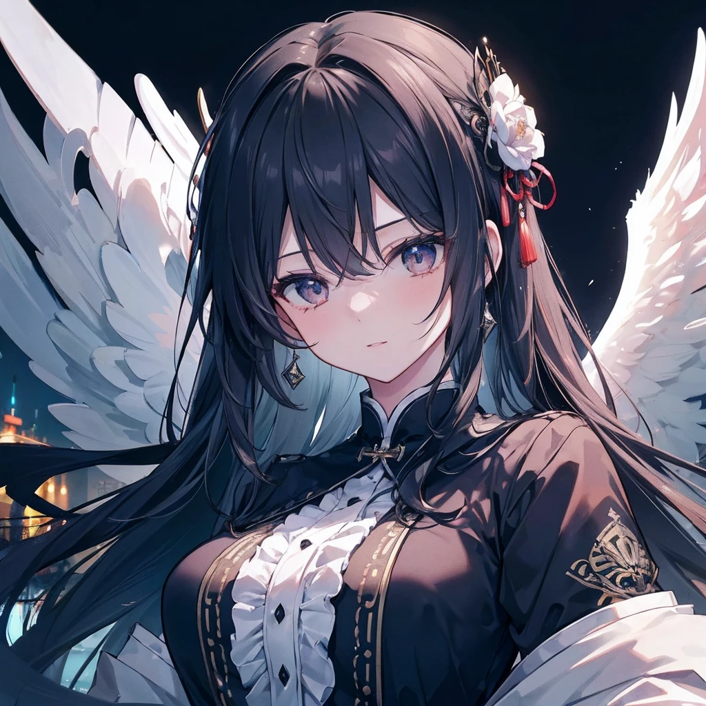 (Very detailed8K壁紙),(Very detailed),(Highest quality),(masterpiece),(Very detailed),(Cinema Lighting),(original),Cold Light，Angel of Death, Big Scythe