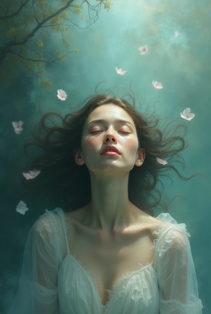 A woman dreaming