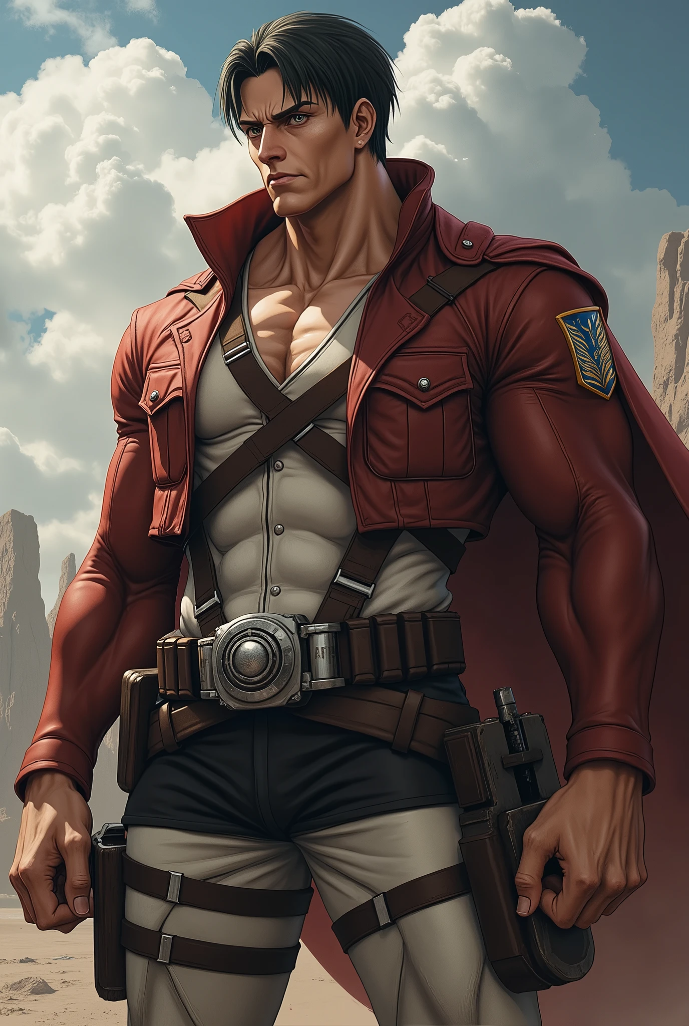 Please create a strong character from Attack on Titan.