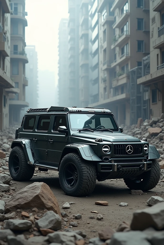 Gwagon with robotic modification 

