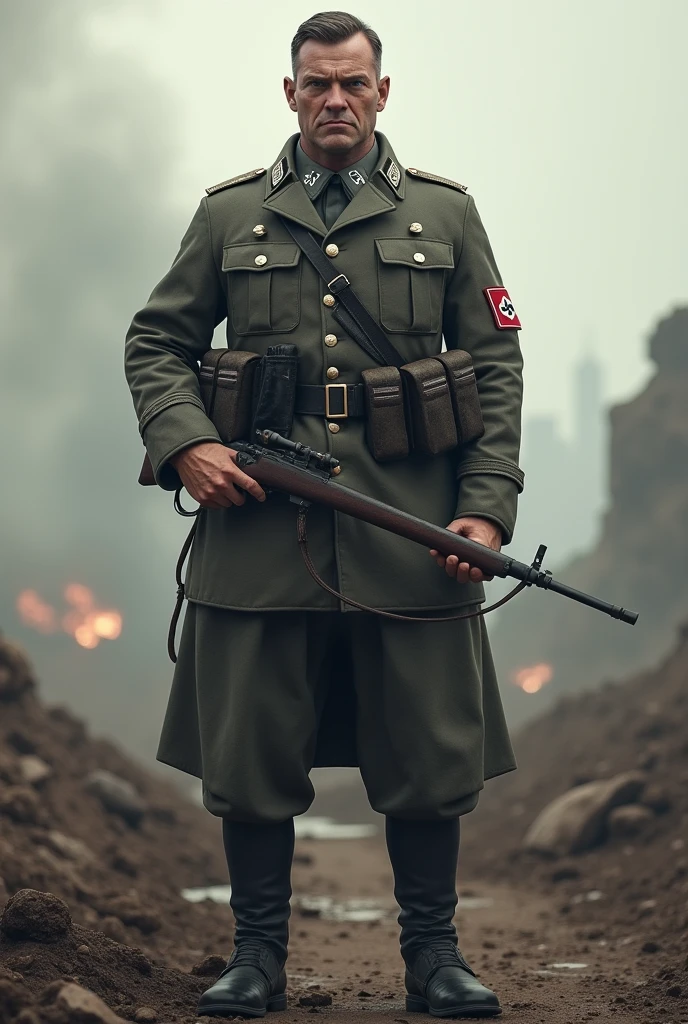2.World War II German Nazi Soldier on the Front