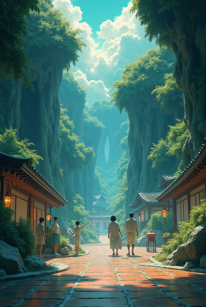 Please create a fantastical worldview from Spirited Away.