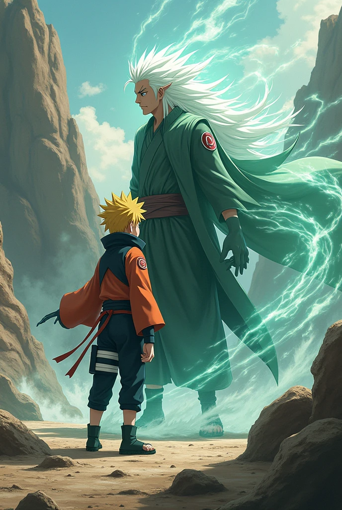 Naruto And jiraya with sage mood
