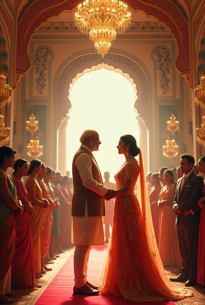 Show me narendra modi and melodi marriage