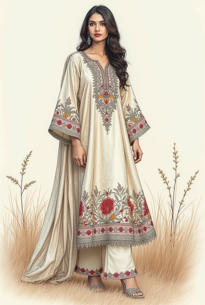 Simple frock, different designs, Pakistani, sewing ideas, dress, lawn fabric, pencil Sketch