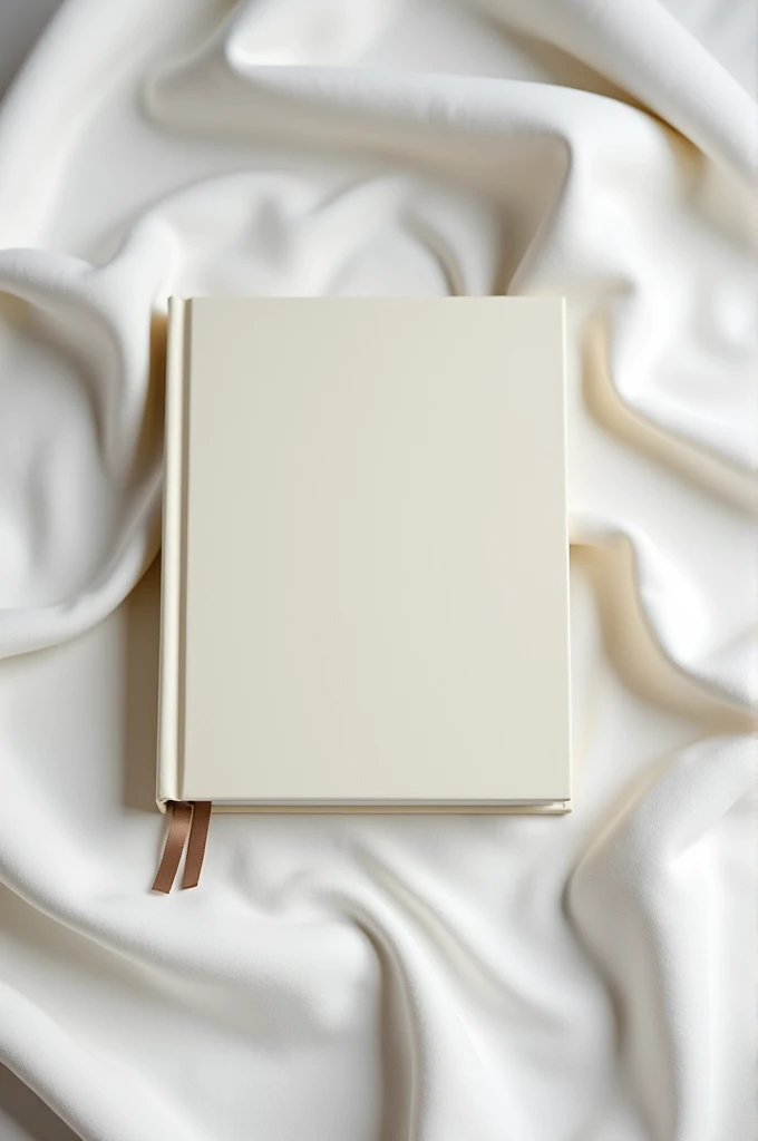 Closed photo album in a white cloth 
