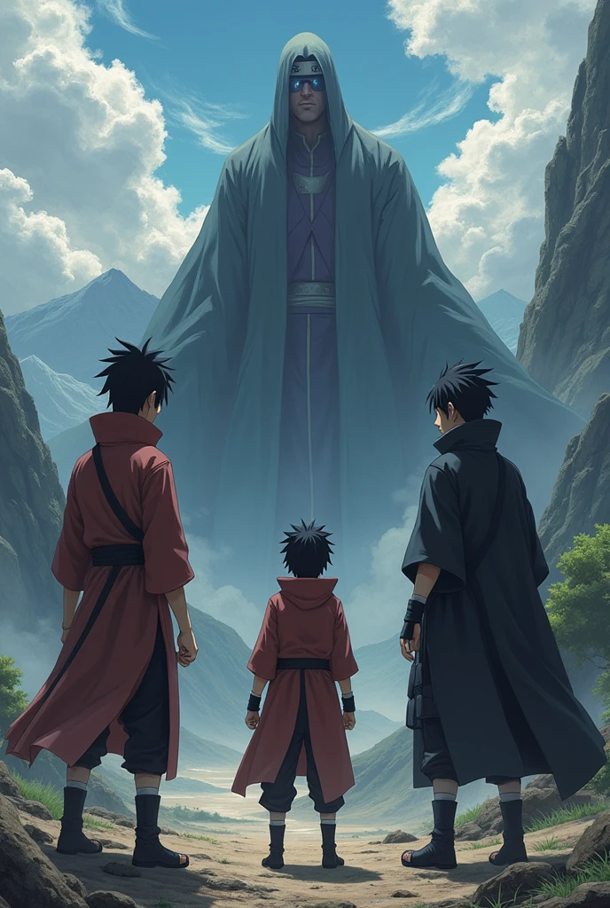 Naruto And Sasuke Standing Against Itachi 