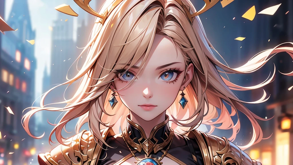 (Ridiculous, intricate details, masterpiece, best quality, High resolution, 8k), 1 Male, Thin, young, Getting older, Masked, Eyes and facial details are very delicate, Auburn low fade hair, Amber eyes, portrait, looking at the audience, alone, Half Shot, Detailed Background, (Light fantasy theme:1.1), Focus, mercenary, Sunlight, Floating fragments, Colored Plate Armor, Sacred halo, Bright and realistic lighting, Marble Castle, Tense atmosphere, a roundabout, badge, Brazier, , Depth of Field, Visual effects.