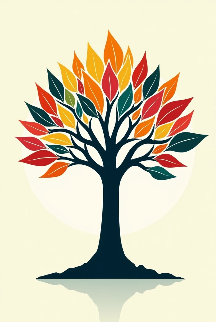 tree of life simple multicolor