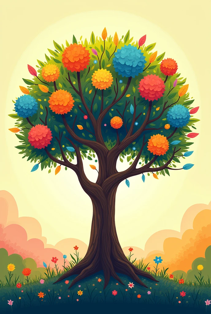 tree of life simple nocolor happy