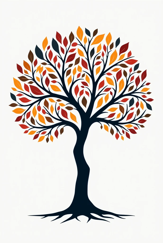 tree of life simple モノクローム happy