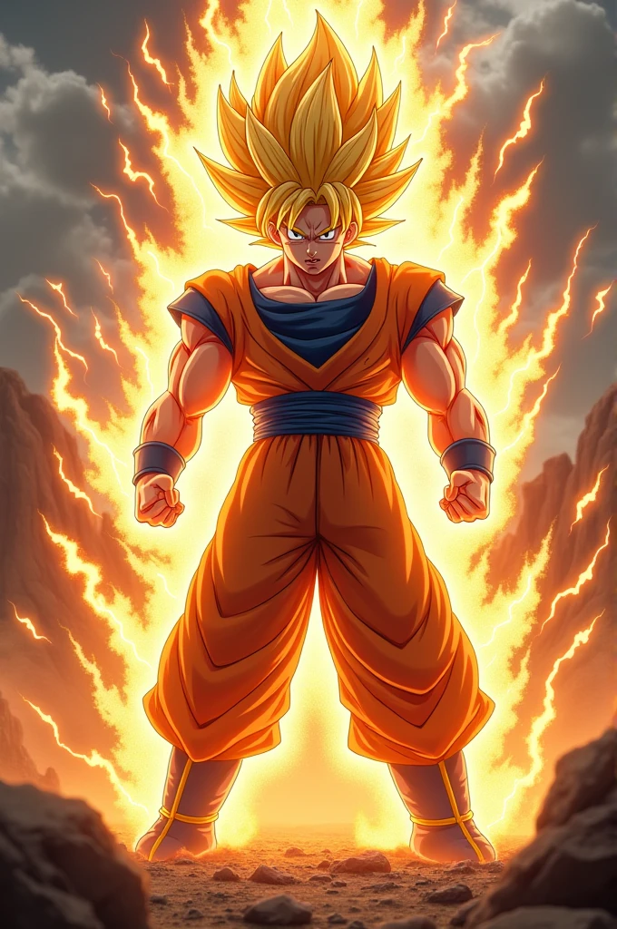 Goku Super Saiyan angry