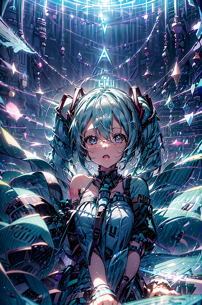 (((Hatsune Miku))、Green Tweetail、The Diva of the Cyber World、(Background home)((Birthday party))