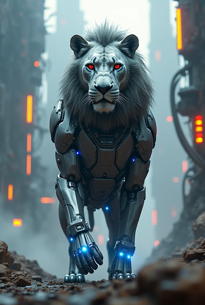 Technological lion 