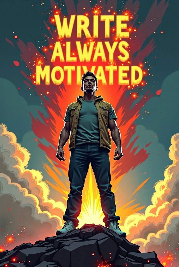 write Always motivated in image