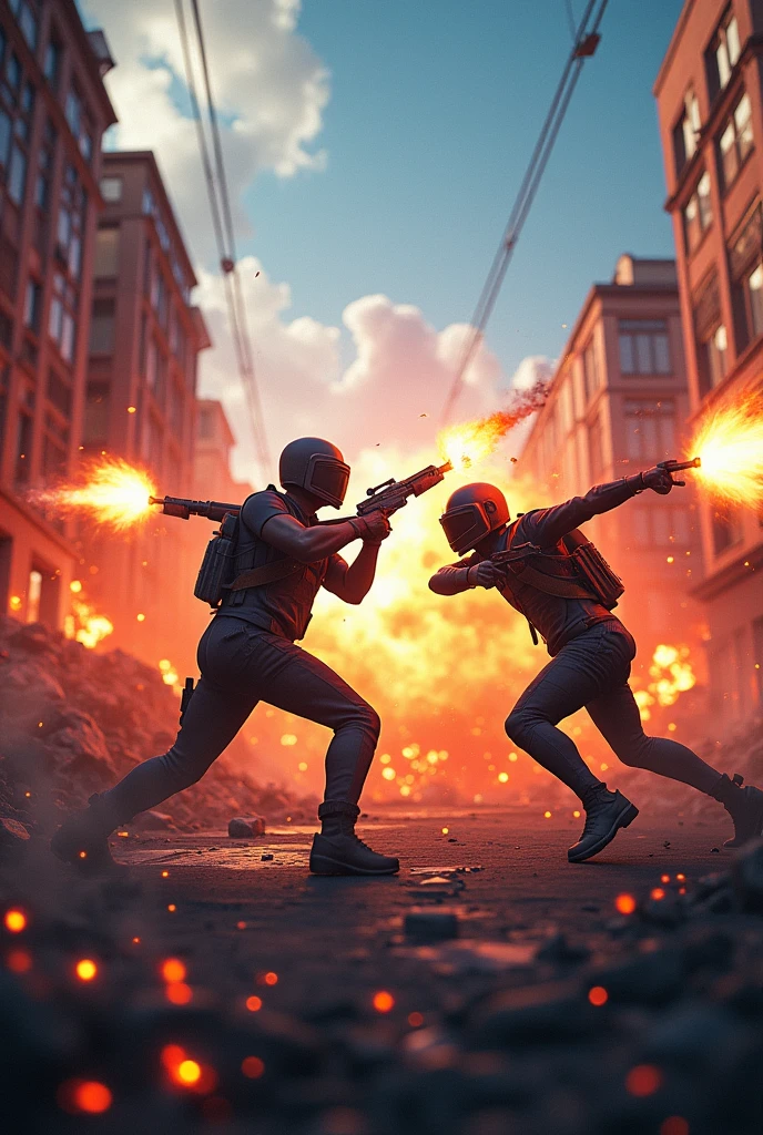 Free Fire vs PUBG
Only letter
Fire effect