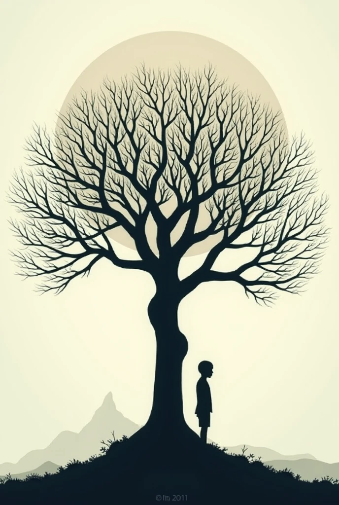 tree of life human monochrome hope