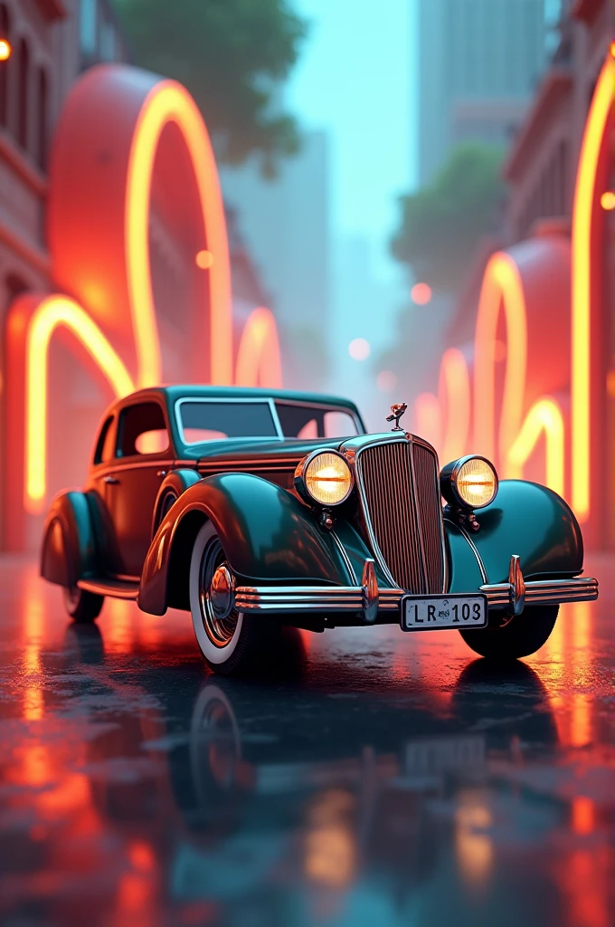 Vintage car animation