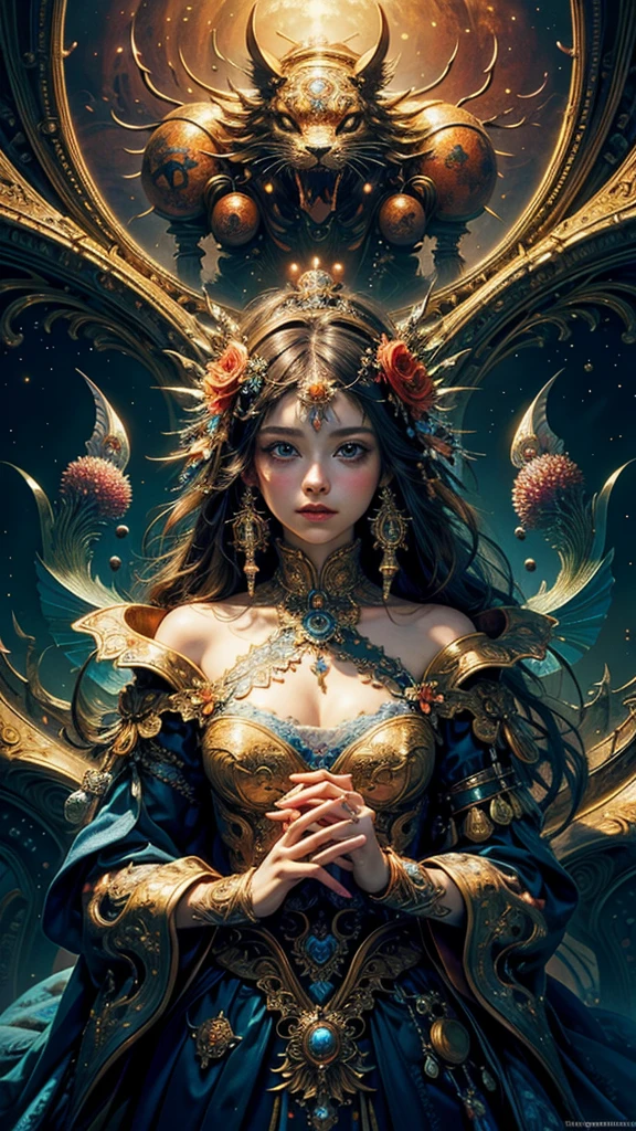 (masterpiece, Highest quality, Highest quality, Official Art, beautifully、aesthetic:1.2), (One girl), Very detailed,(Fractal Art:1.3),colorful,Most detailed