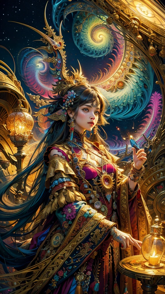 (masterpiece, Highest quality, Highest quality, Official Art, beautifully、aesthetic:1.2), (One girl), Very detailed,(Fractal Art:1.3),colorful,Most detailed