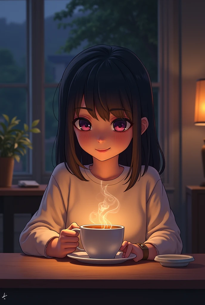 The evening time is the best time to enjoy a relaxing cup of coffee that will make you forget all your worries Hope you have a great time Good Evening”