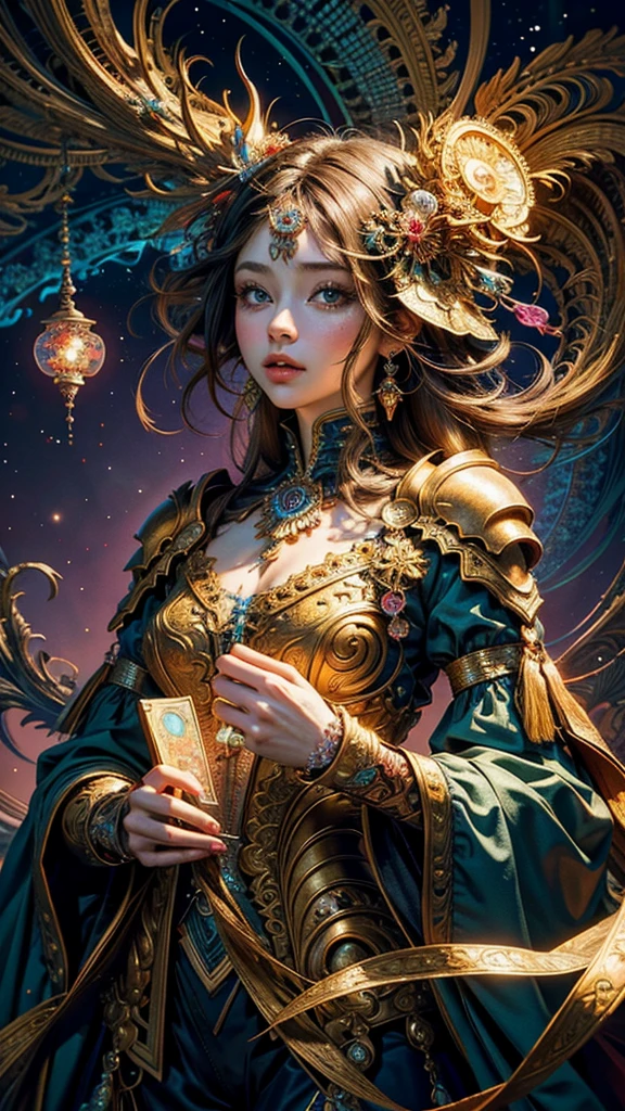(masterpiece, Highest quality, Highest quality, Official Art, beautifully、aesthetic:1.2), (One girl), Very detailed,(Fractal Art:1.3),colorful,Most detailed