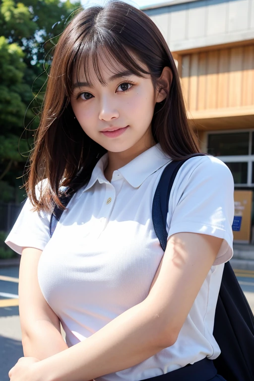 Beautiful face in every detail、Thin arms、Beautiful legs、Fair skin、Japanese girl、Moderate skin exposure、Small and thin body、Police Officer、cute、Whole body shot、High resolution, Big round breasts, Grit your teeth, Heavy breathing,
