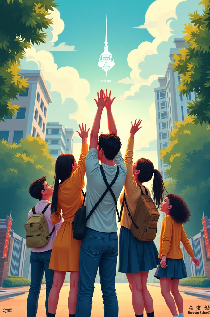 Poster making Theme: ANHS @58 soring high towards excellence and embracing resiliency amidst challenges of time