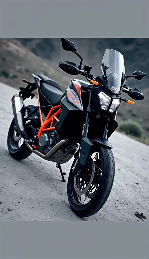 A ft vertical motorcycle ktm adv 1390 in 4k best quality