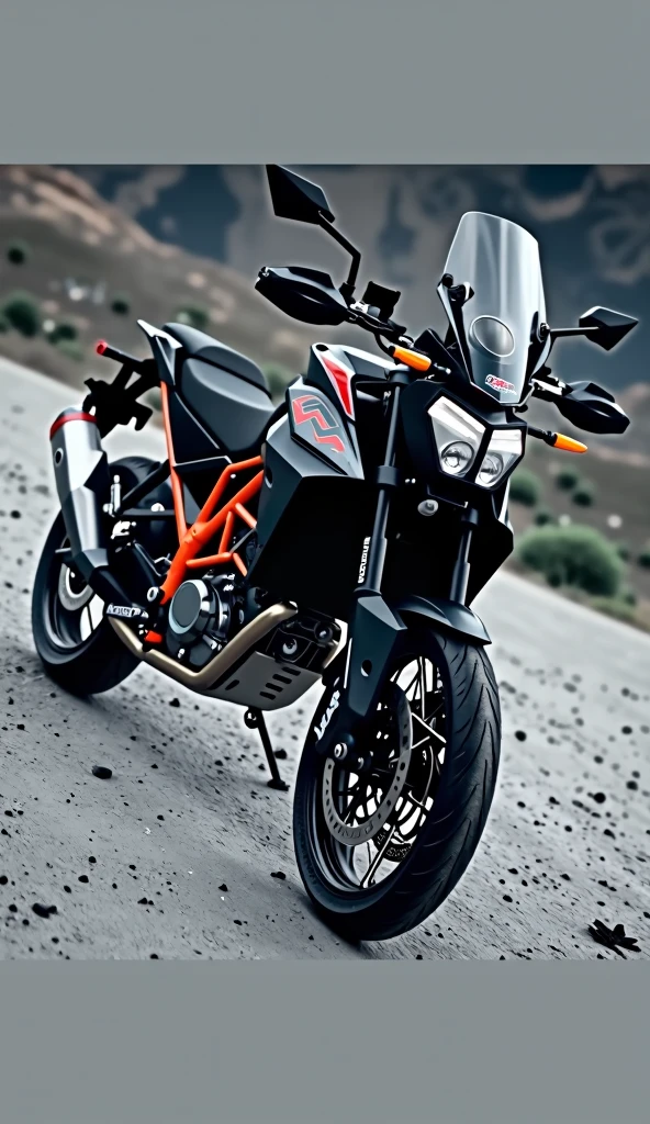 A ft vertical motorcycle ktm adv 1390 in 4k best quality