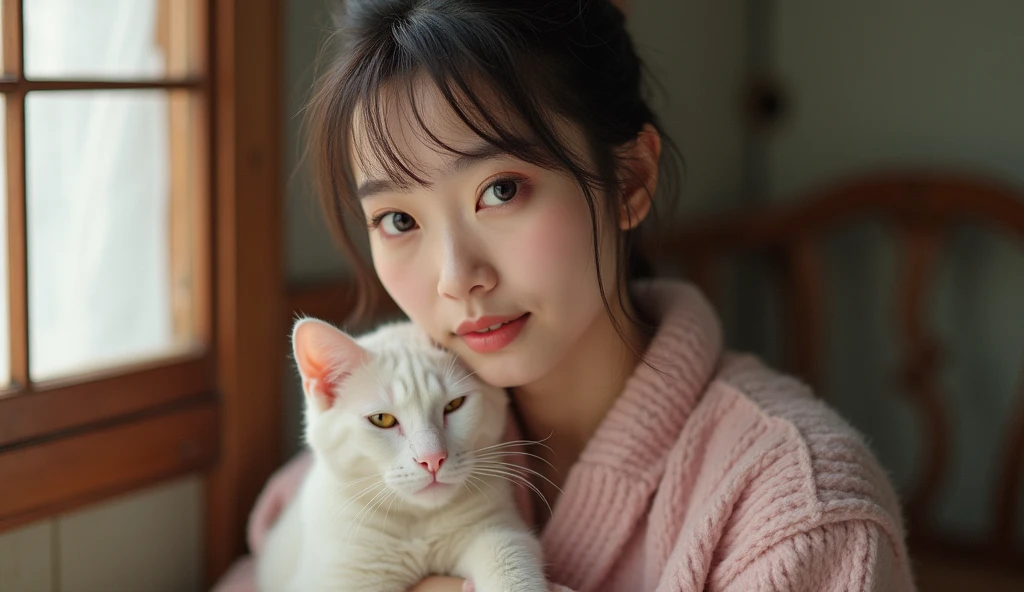 A Japanese woman with a pink pussy