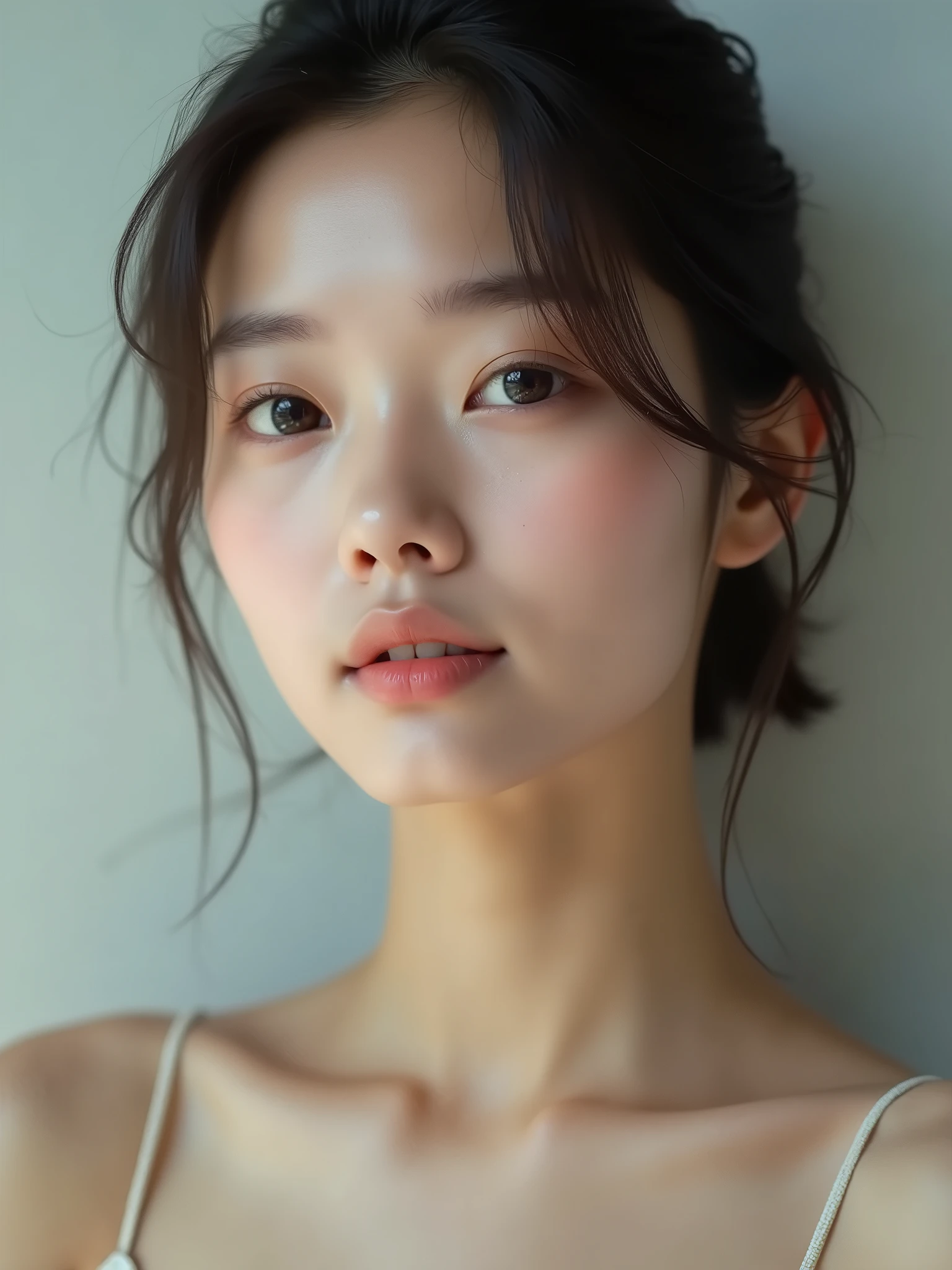 visage asiatique 25 ans sans maquillage photo réel