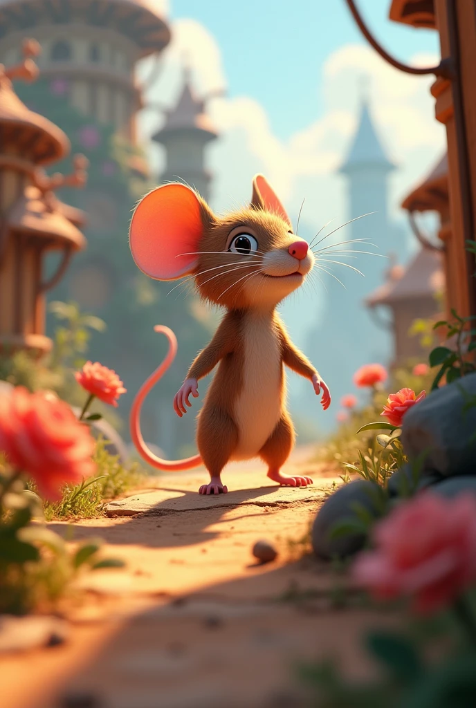 Need 3D animation style"**Inspiration**: mouse courage showed everyone that pursuing dreams is about the journey and effort, not just the outcome
