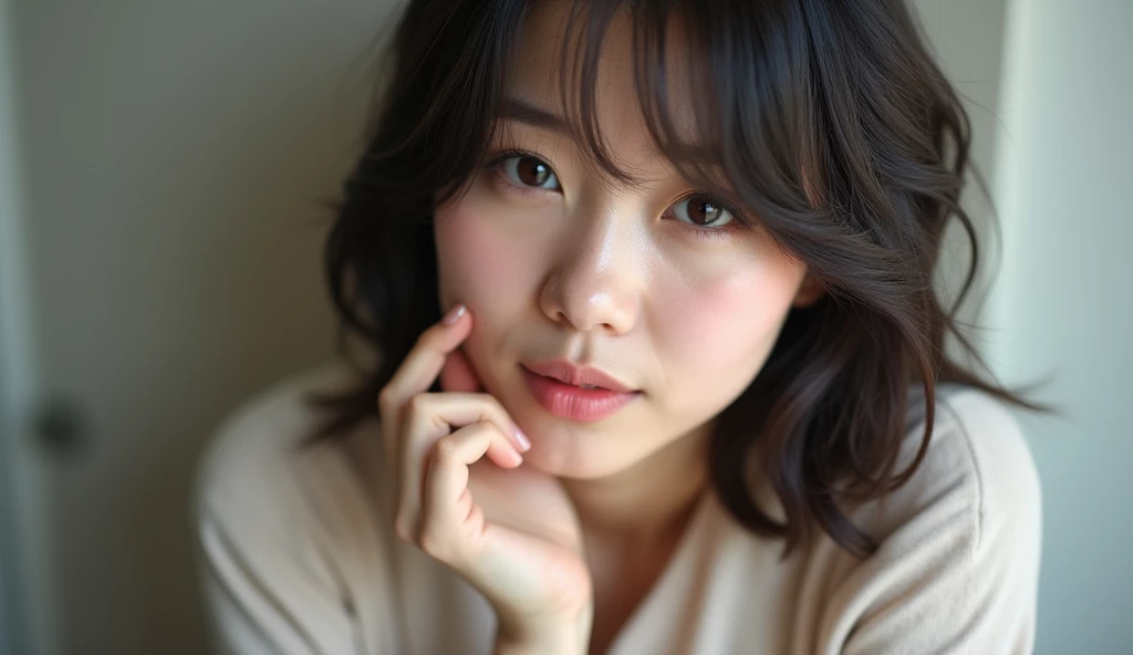 A Japanese woman with a pink pussy
