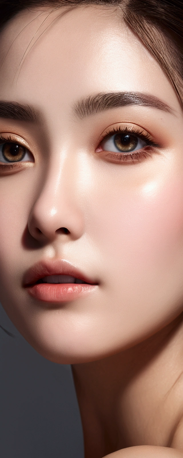 ((best quality, 8k, masterpiece :1.3)), upper body, sharp focus 1.2, beautiful women with perfect figure, highly detail facial and skin texture, detailed eyes, double eyelids, interior view, ferfect lighting, glowing skin.