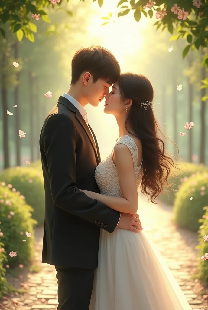 Female and male students marry young