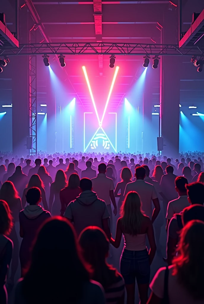 Techno house concert