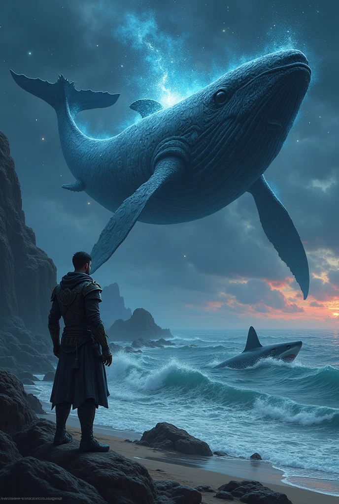 from stable_diffusion import StableDiffusionPipeline
import torch
from PIL import Image

# Load the Stable Diffusion model
pipe = StableDiffusionPipeline.from_pretrained("stable-diffusion-v1-4")
pipe = pipe.to("cuda")  # Use GPU if available

# Define the prompt for Fantasy and Seinen themes with Bitcoin, Whale, and Shark
prompts = {
    "fantasy_seinen_bitcoin_whale_shark": (
        "In a dark, immersive fantasy world where ancient magic and modern technology intersect, a colossal, mythical whale with shimmering Bitcoin symbols etched into its scales soars through a starry sky. "
        "The whale exudes an aura of power and wisdom, surrounded by mystical energy and cosmic light. "
        "Below, on a rugged, enchanted shoreline, a brooding figure in elaborate, battle-worn armor surveys the scene. "
        "This figure, embodying the sēinen genre's mature themes, is lost in deep thought, grappling with personal demons and existential questions. "
        "In the stormy sea beneath, a fearsome, technologically augmented shark with Bitcoin patterns on its fin prowls, representing the danger and volatility of the modern world. "
        "The artwork blends dark, atmospheric tones with intricate details, highlighting the juxtaposition of fantasy elements and the mature, introspective nature of sēinen storytelling."
    )
}

# Generate the image for the prompt
for name, prompt in prompts.items():
    # Generate the image using the prompt
    image = pipe(prompt).images[0]
    
    # Save the generated image
    filename = f"{name.lower().replace(' ', '_')}.png"
    image.save(filename)
    print(f"Saved image: {filename}")

    # Optionally, show the generated image
    image.show()
