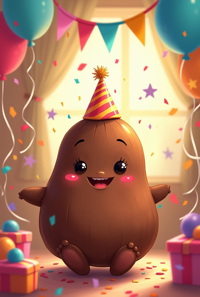Happy birthday cocoa show illustration
